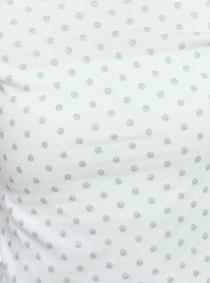 Polka-Dot Off-Shoulder Tee CG511