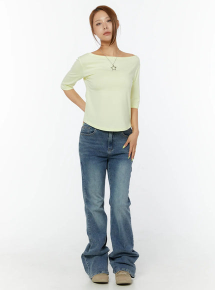minimalist-3-4-sleeve-boat-neck-top-cy520