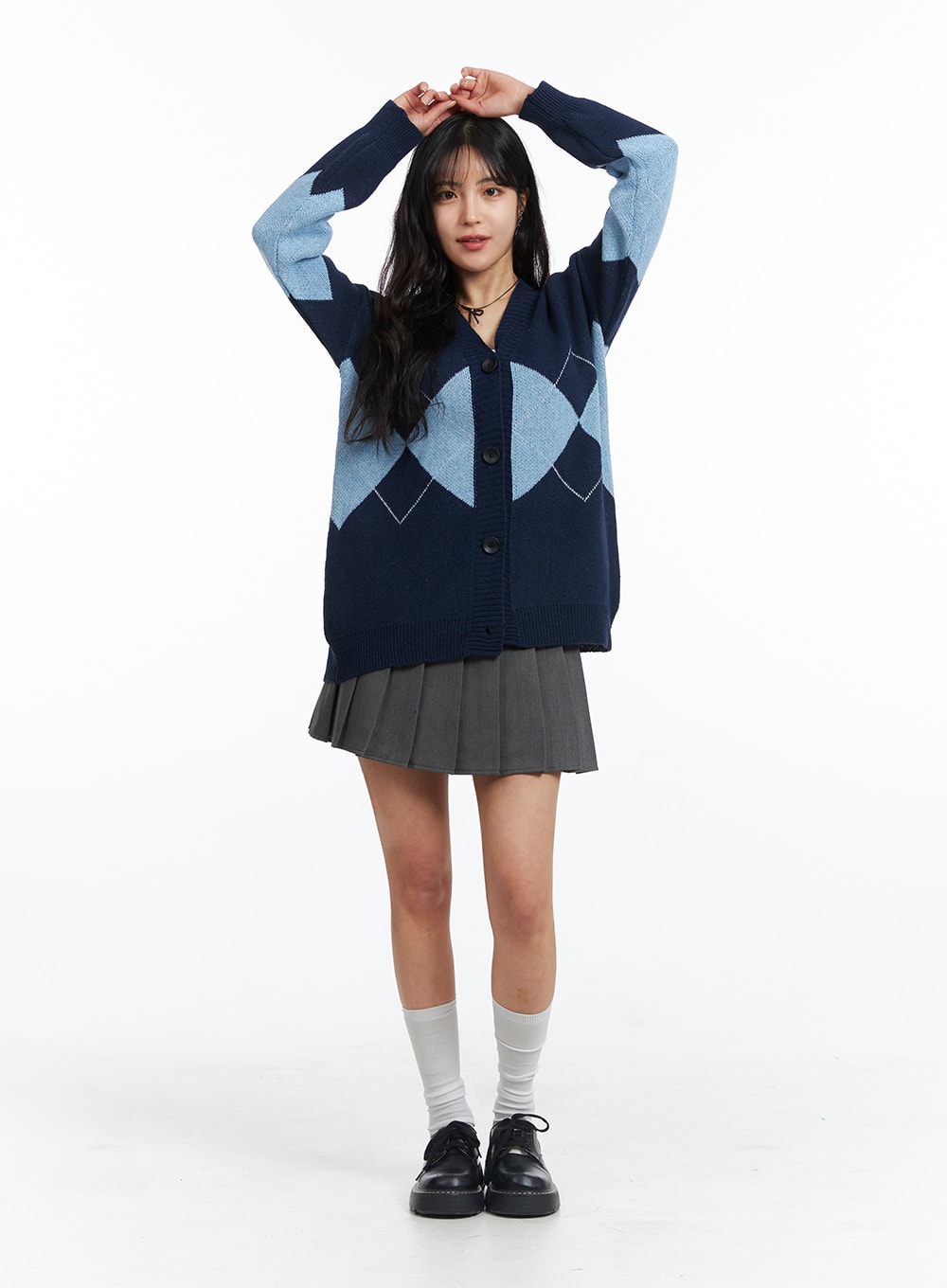 argyle-oversized-buttoned-cardigan-oj426