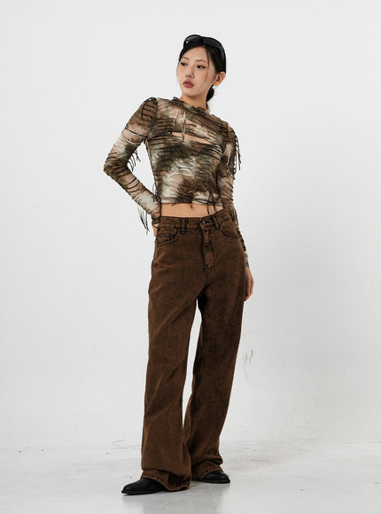 Washing Wide Jeans Unisex CS21