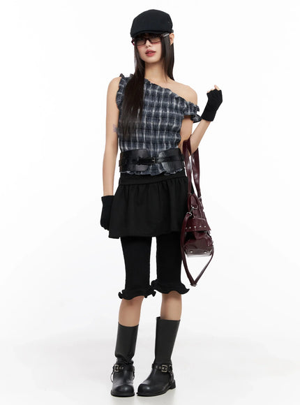 plaid-off-shoulder-blouse-in503