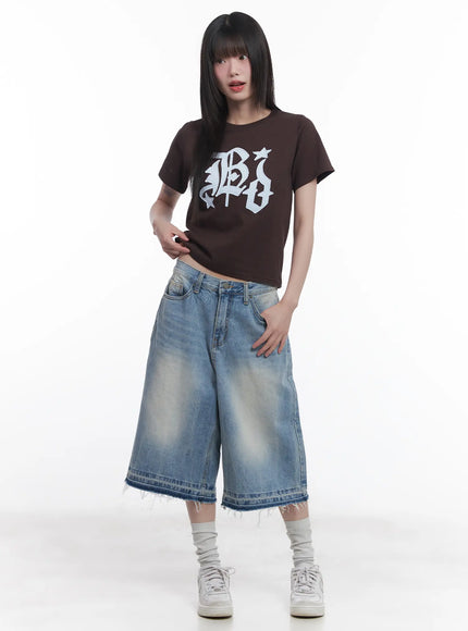 Light Wash Vintage Jorts CU519