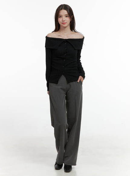 sleek-off-shoulder-button-cardigan-os416