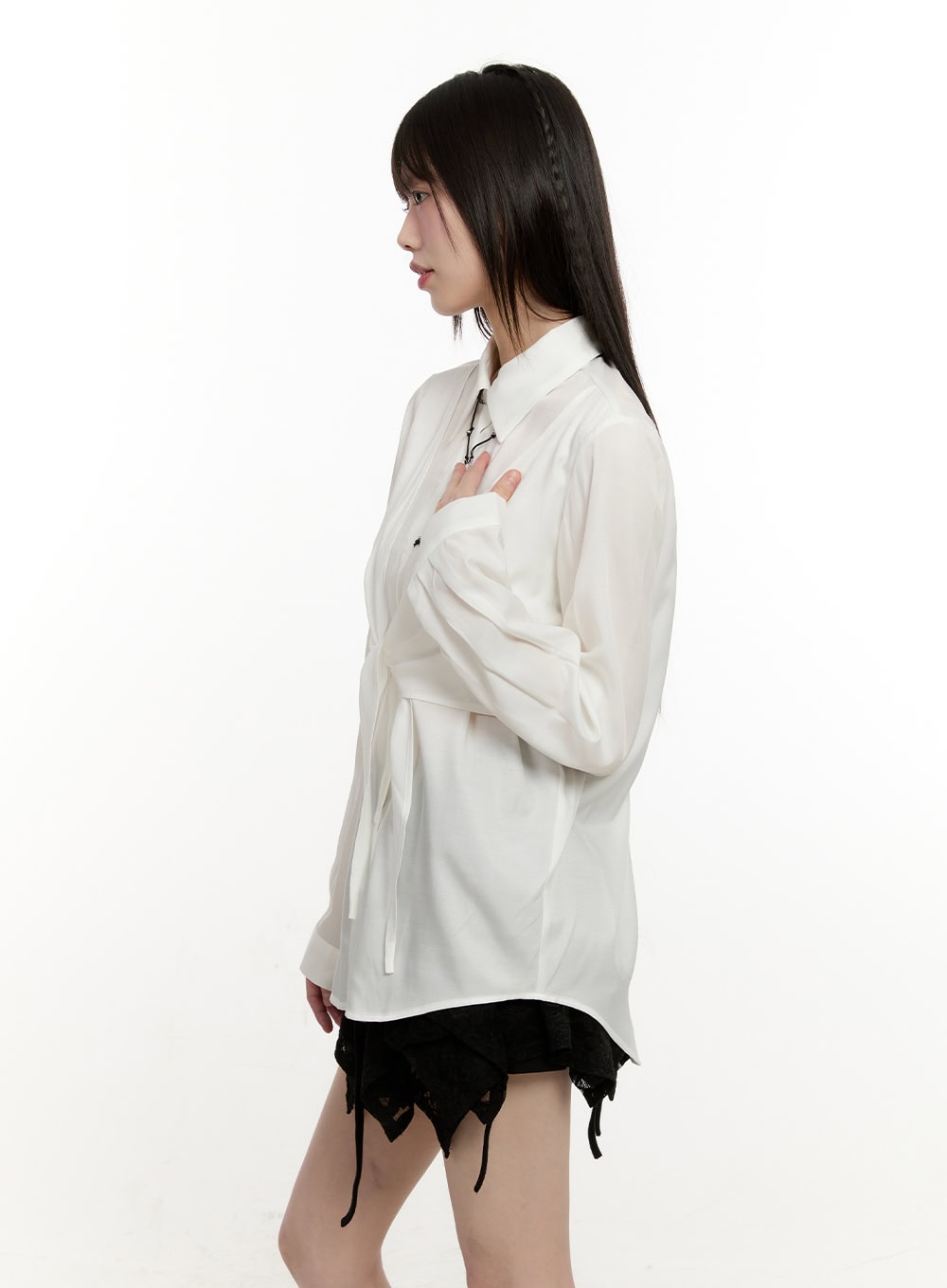 Wrap Collared Blouse Shirt CM513