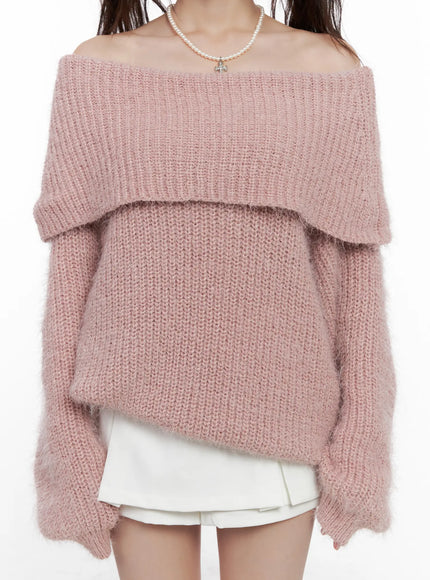 oversized-off-shoulder-fuzzy-knit-sweater-cn510