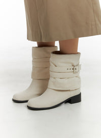 linen-buckle-midi-boots-cm422