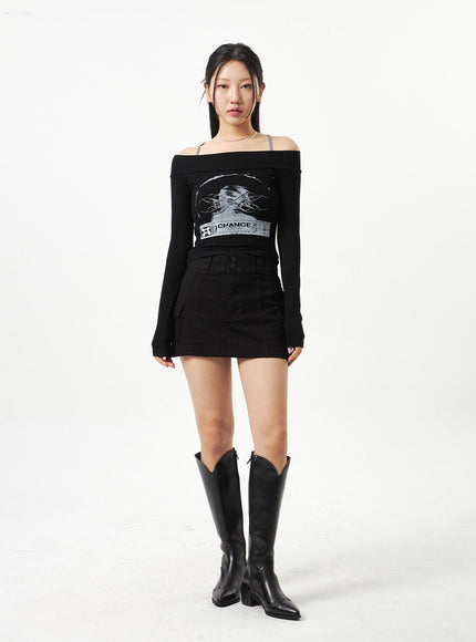 Pocket Mini Skirt CA321