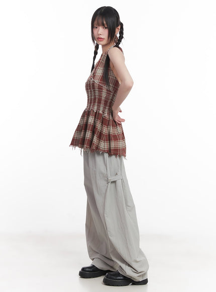 wide-fit-nylon-eyelet-pants-cu505