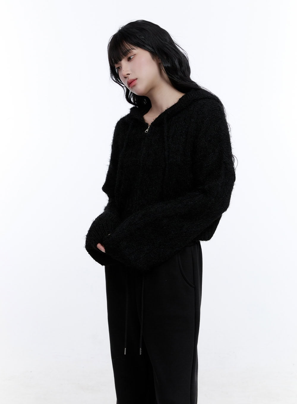 cable-knit-cropped-hooded-cardigan-cd419