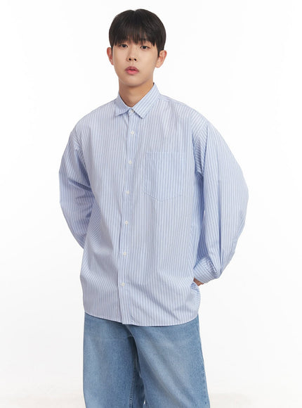 Men's Classic Stripe Collared Shirt IM527