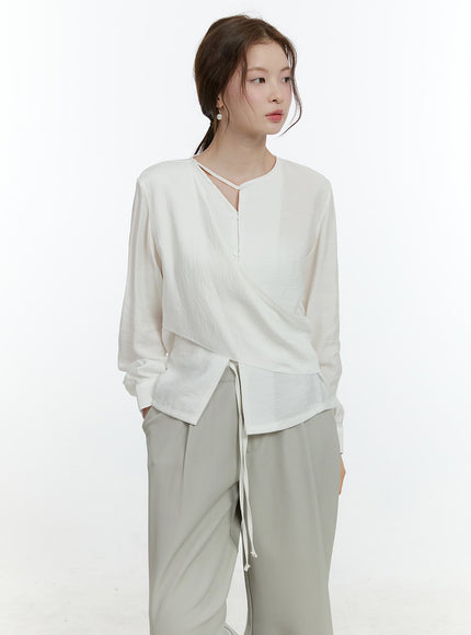 wrap-buttoned-asymmetric-blouse-cf504