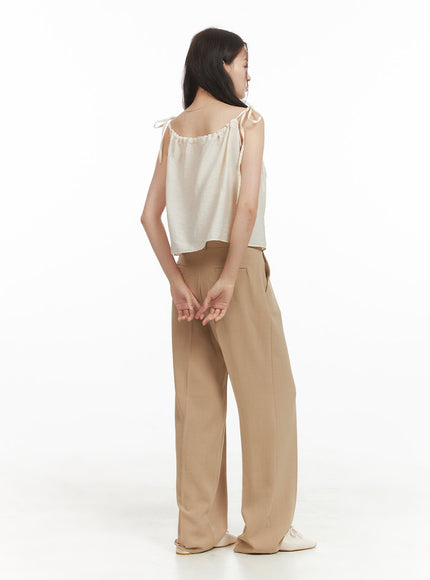 bowknot-shirred-sleeveless-top-oy421