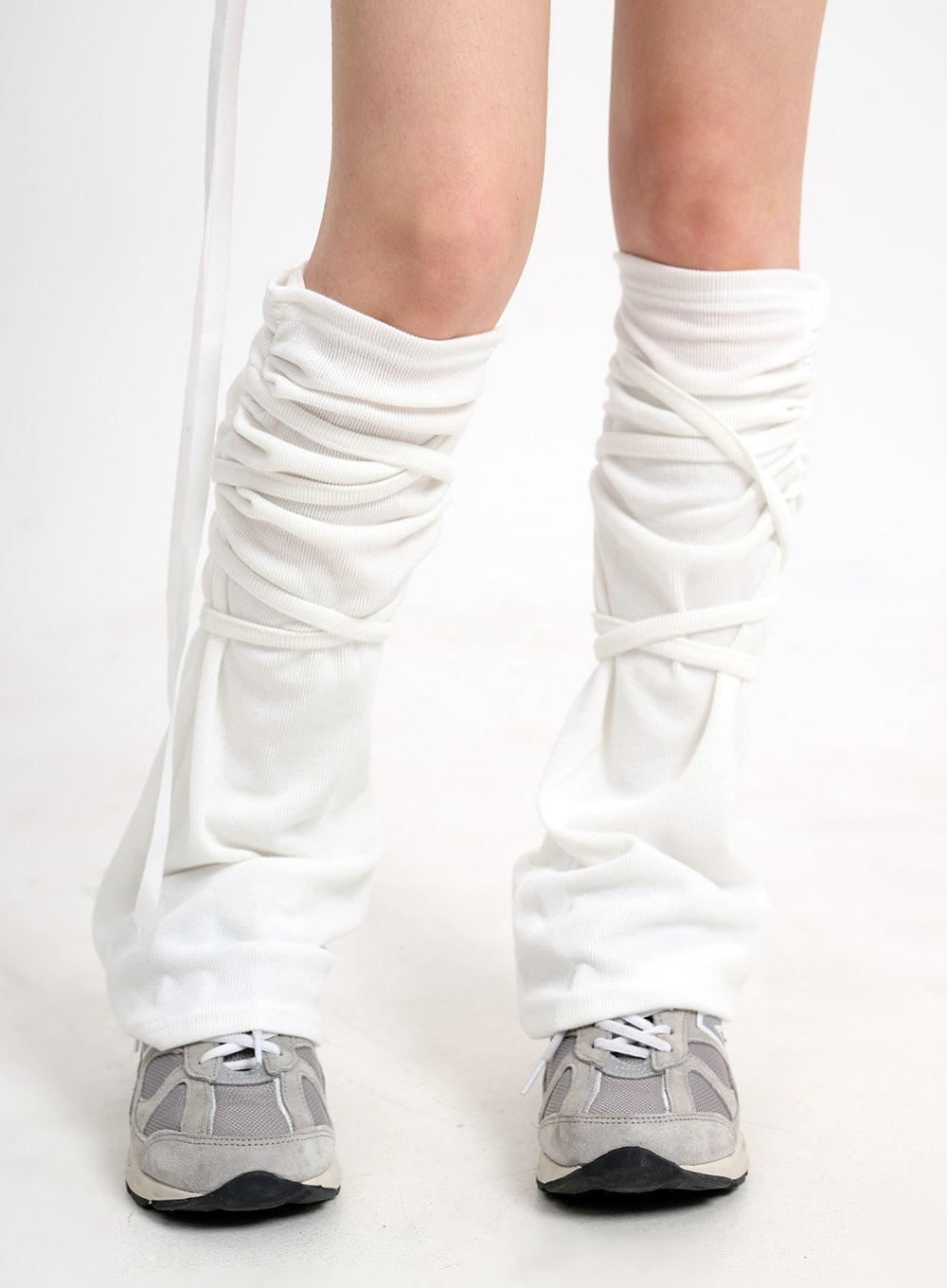 Shirring Wide Fit Leg Warmers CN321