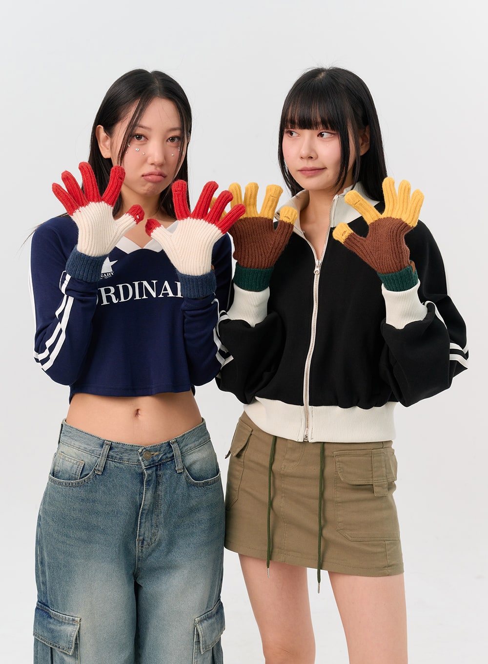 color-block-knit-gloves-in302