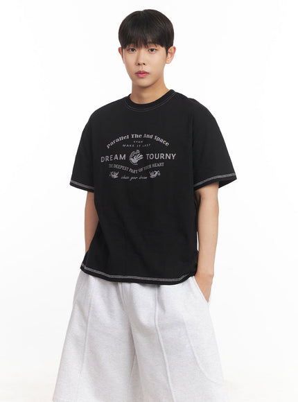 Men's Graphic Stitched T-Shirt IM528