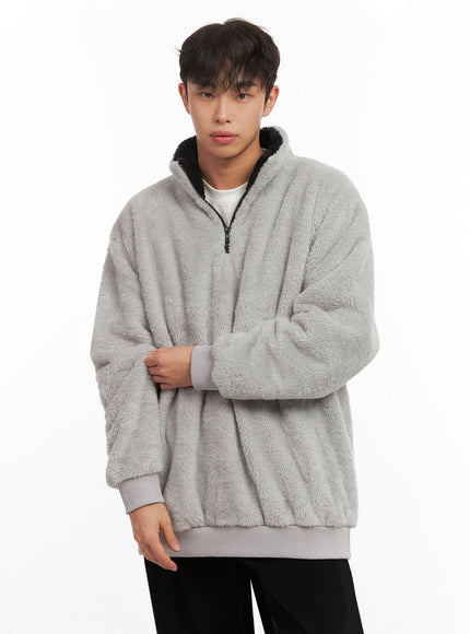 Men's Cozy Fleece Half-Zip Sweatshirt ID431