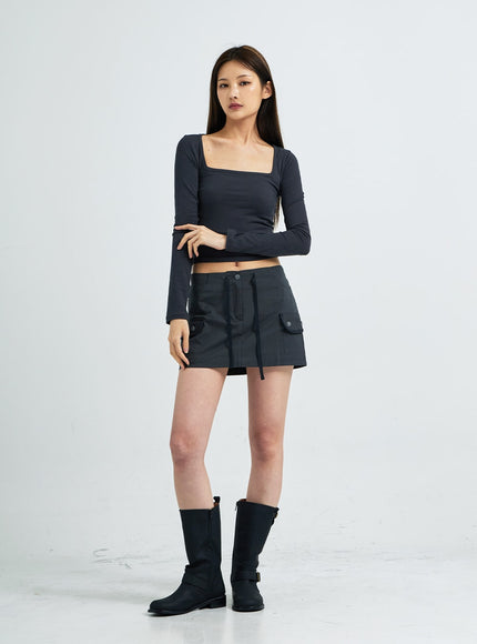 Square Crop Long Sleeve T-Shirt CS13