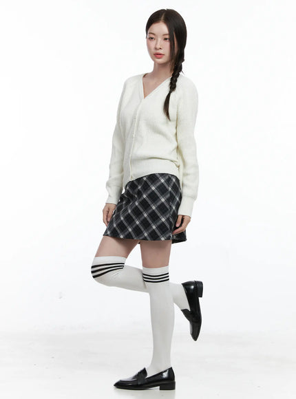 plaid-a-line-mini-skirt-co506