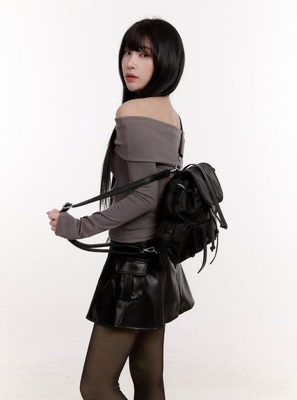 Urban Strapped Backpack with Pockets CJ529