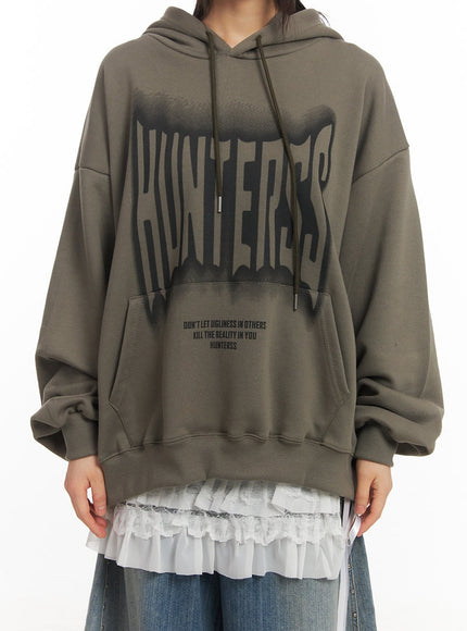 Graphic Oversized Hoodie CF519