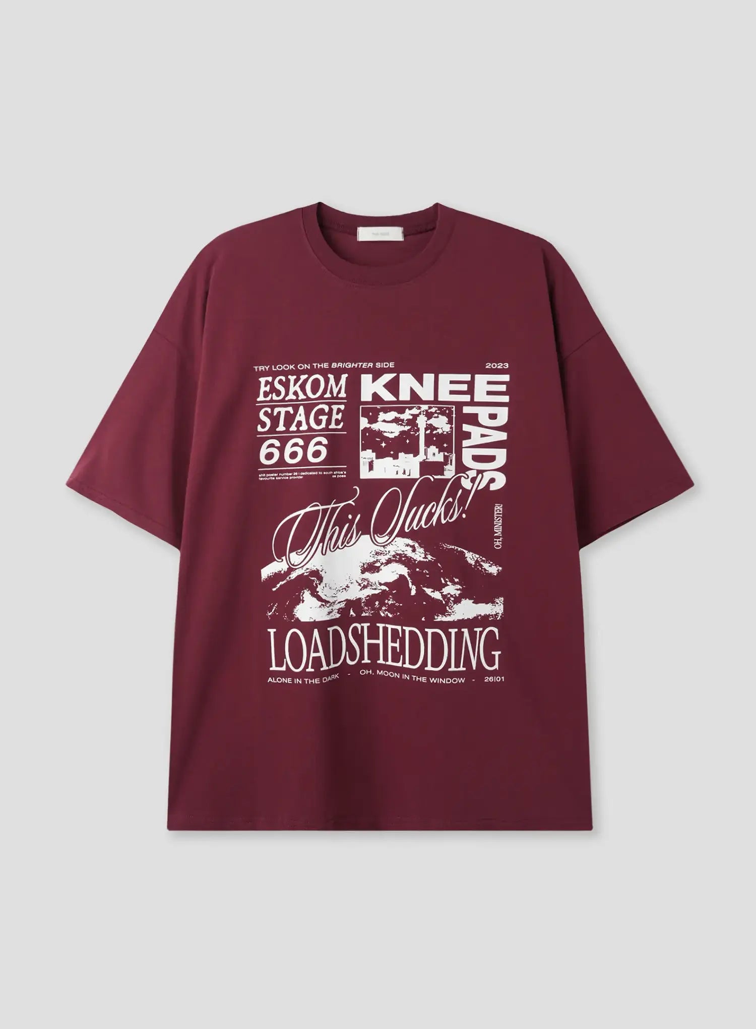 bold-graphic-statement-t-shirt-il516 / Dark red