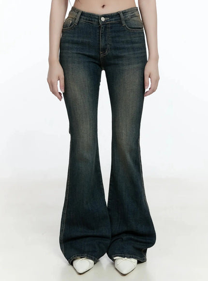 Karla Vintage Logo Flare Jeans IO520