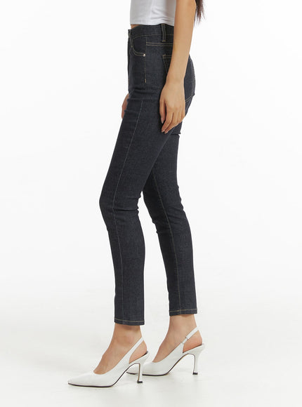 high-waist-solid-skinny-jeans-cj425