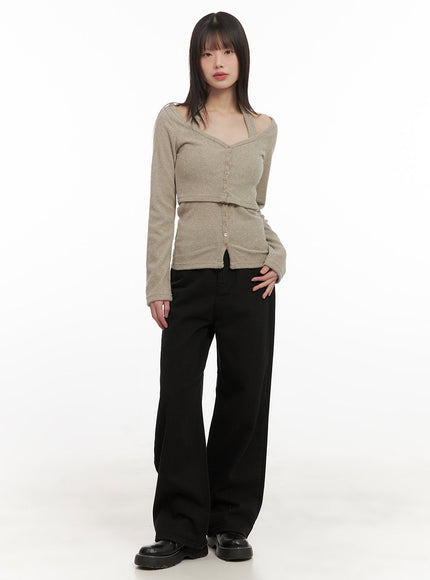 halter-neck-buttoned-cardigan-cd430