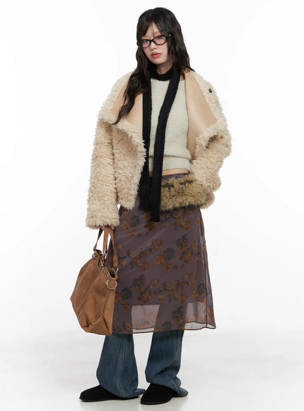 Oversized Faux Fur Jacket CN510