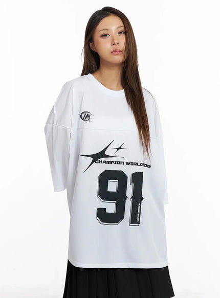 Oversized Jersey Tee IY504