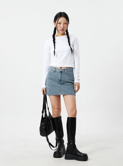 Denim Mini Skirt CM327