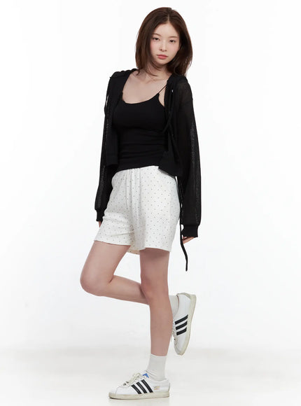 mesh-button-up-hoodie-cardigan
