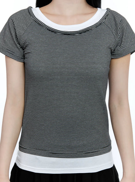 striped-layered-short-sleeve-tee-cg513