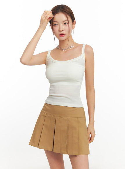 Slim-Fit Ribbed Tank Top IM513