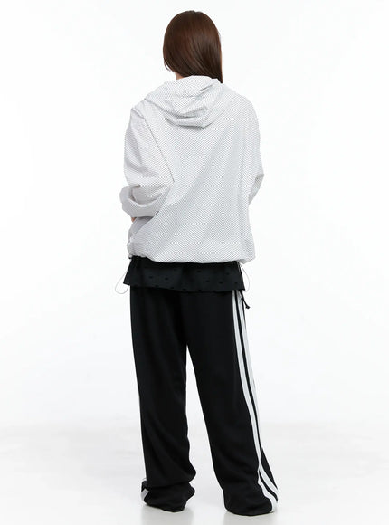 Polka-Dot Hooded Windbreaker CS501