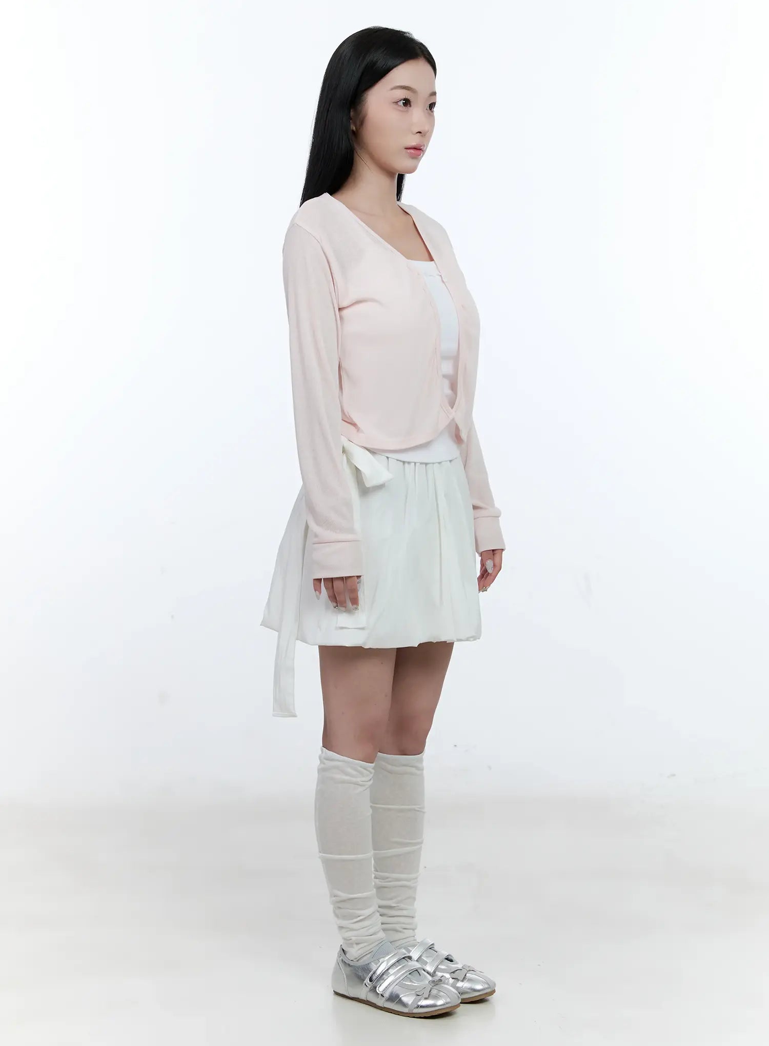 sheer-v-neck-basic-cardigan-cl530