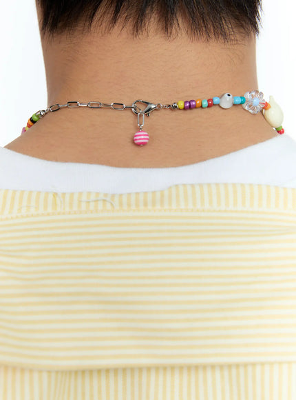 mens-colorful-bead-charm-necklace-ig519