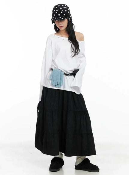 off-shoulder-grommet-long-sleeve-top-cd502