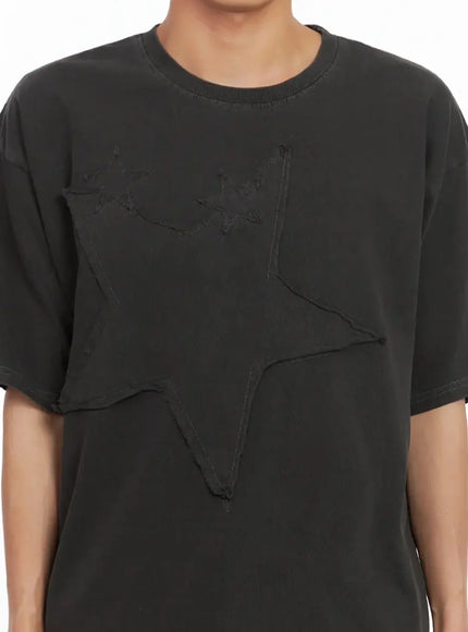 Men's Star Patch T-Shirt IL516