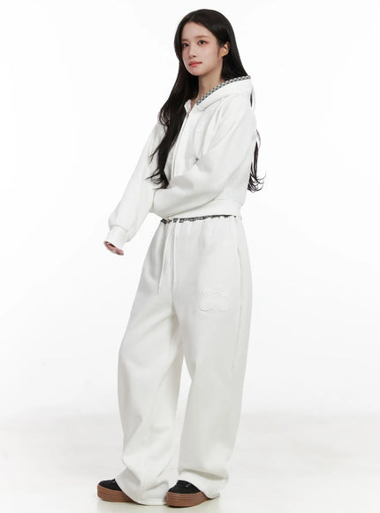 plaid-trim-zip-up-hoodie-cn527