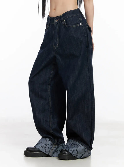 Raya Cuffed Baggy Jeans CF518