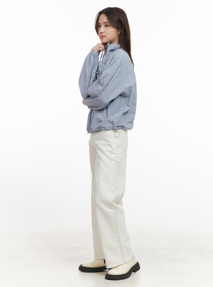 Fleece-Lined Cotton Straight-Leg Trousers CJ515