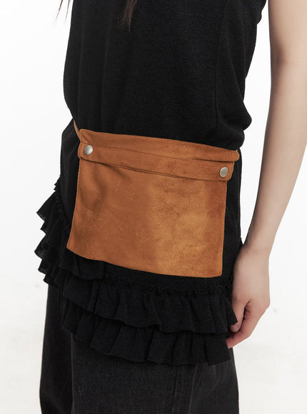 Suede Pouch Belt Bag CF518