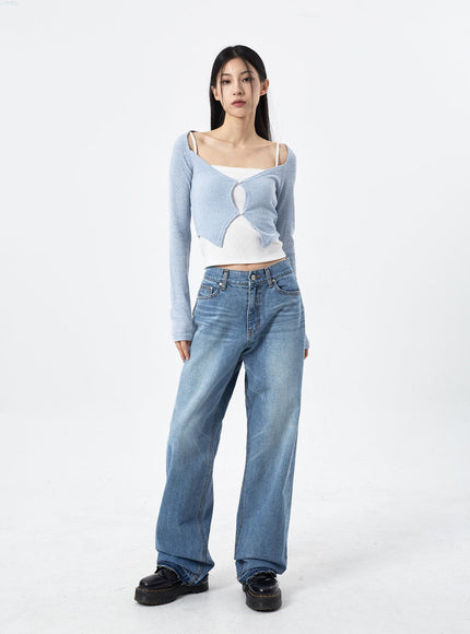 Scoop Neck Cropped Cardigan CM310