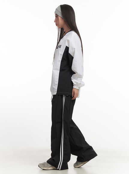 Wide Leg Stripe Track Pants CF524