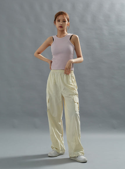 Loose Fit String Cargo Pants CG01