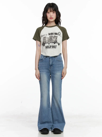 Hikaru High-Waist Flare Jeans IL531