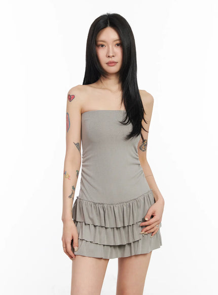 Chic Ruffle Tube Dress CM517