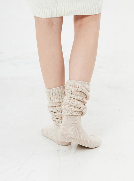 Knitted Leg Warmer Socks BS19