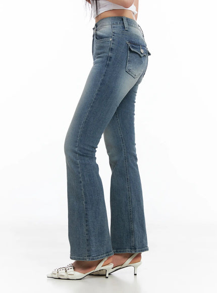 Kallie High-Waist Bootcut Flared Jeans CM513